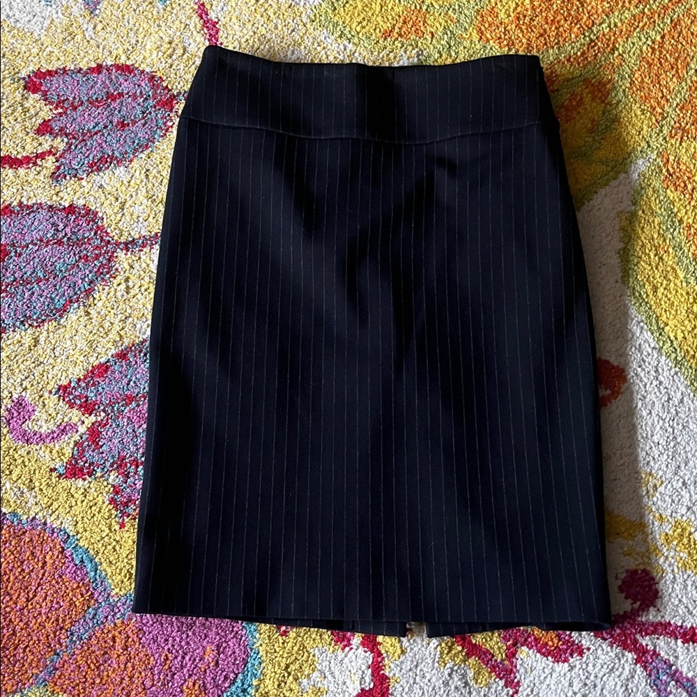 NWT PESERICO SIGN PINSTRIPE PENCIL SKIRT WOMENS 42 - Picture 2 of 8